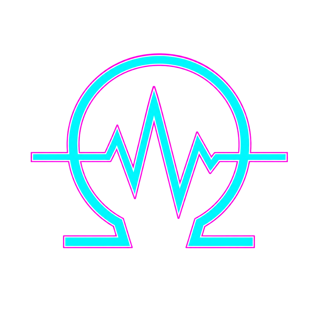 Signal Identity logo mark: an omega fused with an oscilloscope waveform